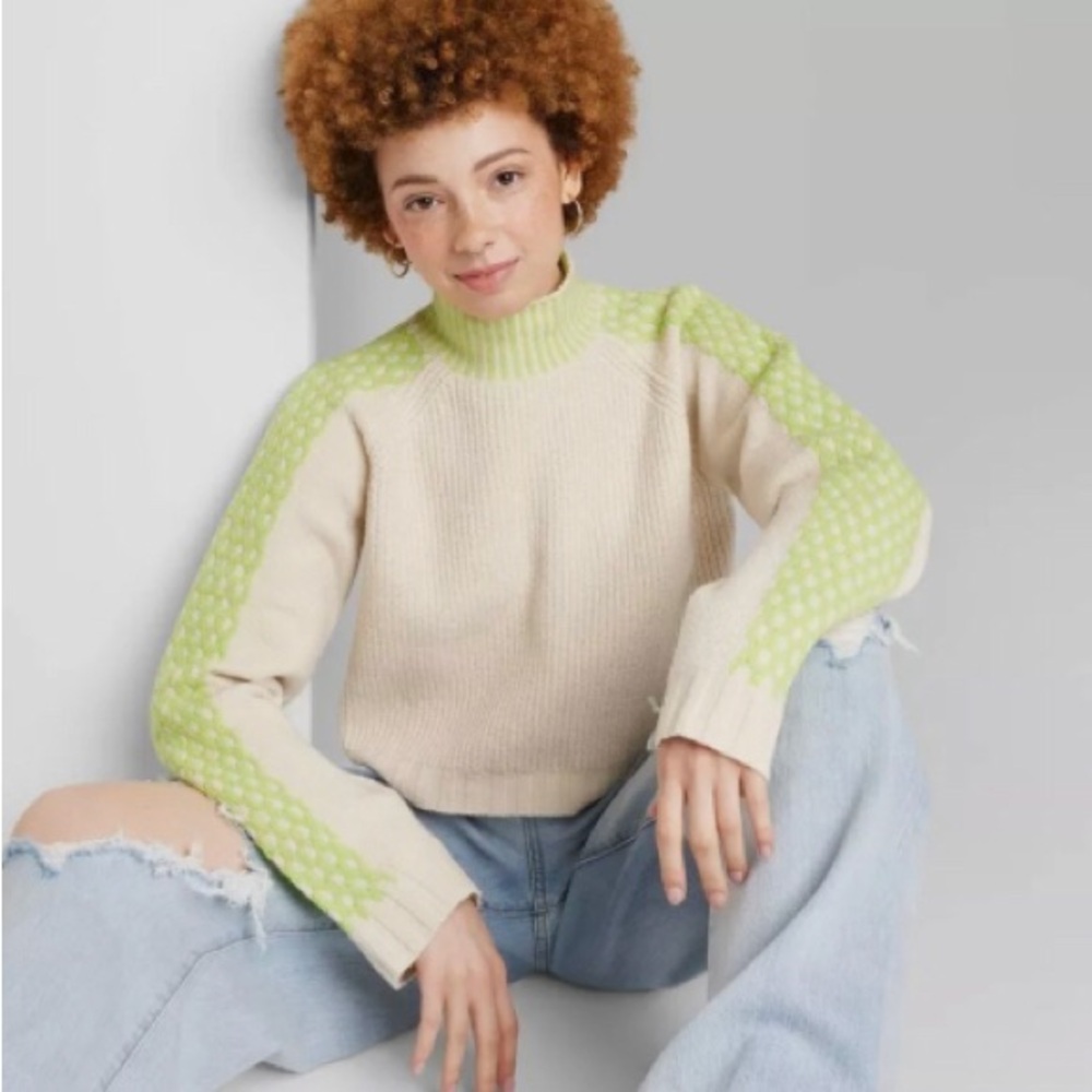 NEW Wild Fable Cropped Sweater. XL